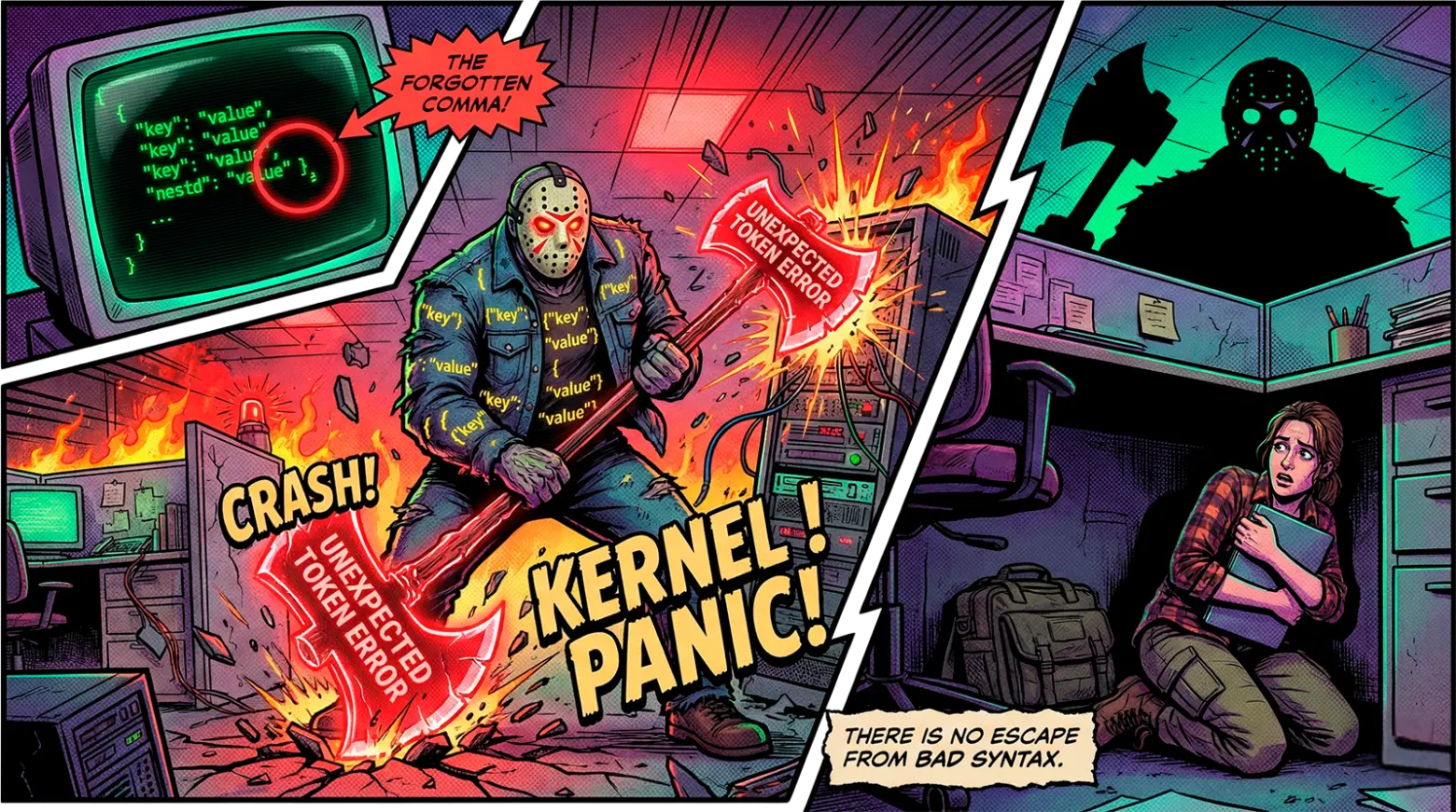 Nunca, jamais, never, esqueça o godamn comma